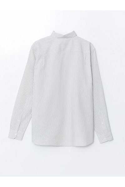 LC Waikiki Ανδρικό μακρυμάνικο ριγέ πουκάμισο LCW Vision Regular Fit