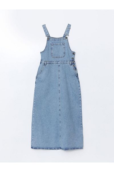 LC Waikiki Rochie de damă LCW Modest cu guler pătrat cu bretele drepte