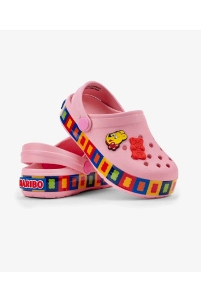 Haribo Pembe Kız Çocuk Sargılı Eva Sandalet