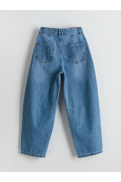 LC Waikiki Pantaloni de jeans pentru fete cu talie elastică reglabilă - W4M632Z4