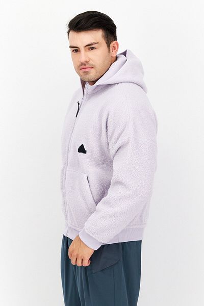 adidas Men Sportswear Fit Long Sleeves Outdoor Jacket, Lavender