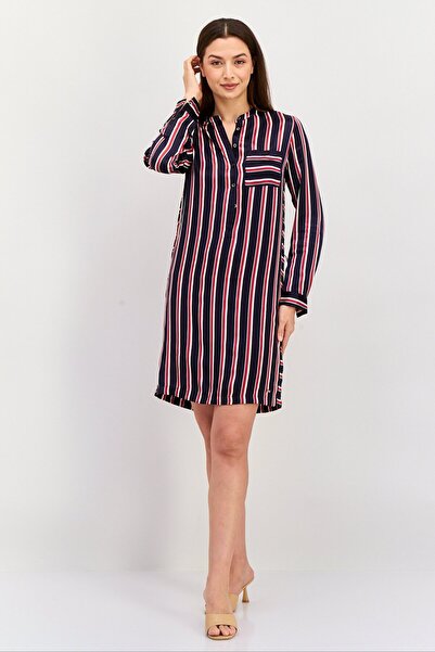 Tommy Hilfiger Women Stripe Shirt Dress, Navy