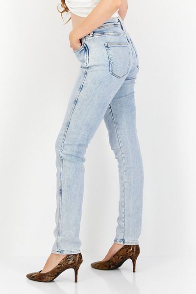 Esprit Women Slim Fit Plain Strethable Denim, Light Blue