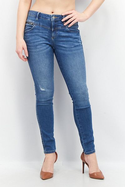 Esprit Women Skinny Fit Wash Stretchable Denim, Blue