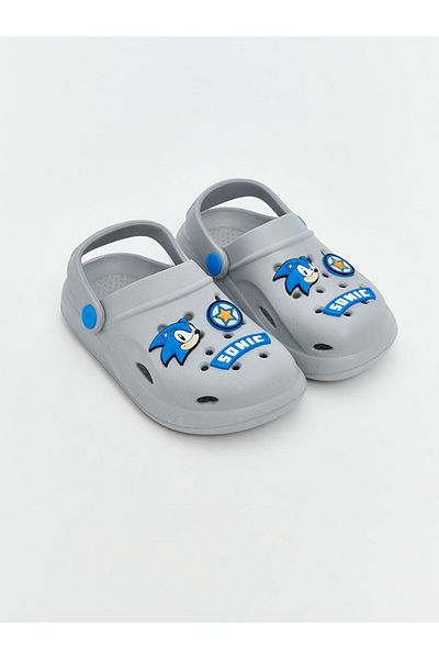 LC Waikiki Lcw Steps Grey Sonic Printed Boys' Beach Sandals