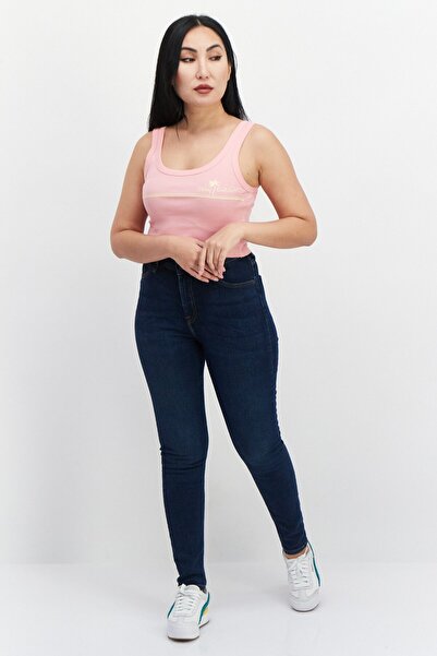 BİLLABONG Women Scoop Neck Sleeveless Graphic Print Tank Top, Pink