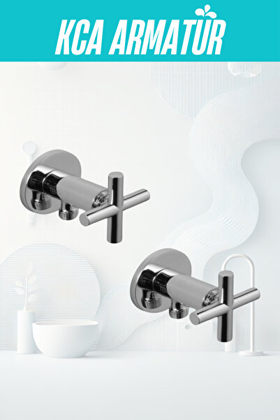 KCA ARMATÜR Kca Pirinç Çubuk Kol Taharat Taharet Musluğu Çeşmesi Bataryası 2'...