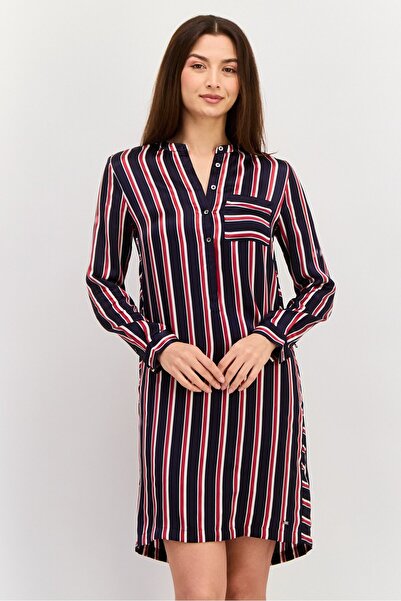 Tommy Hilfiger Women Stripe Shirt Dress, Navy