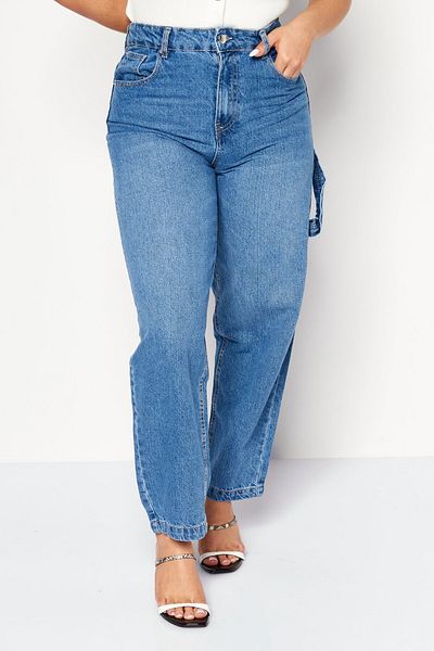 Don't Call Me Jennyfer Women Balloon Fit High Waist Non-Stretchable Denim, Blue
