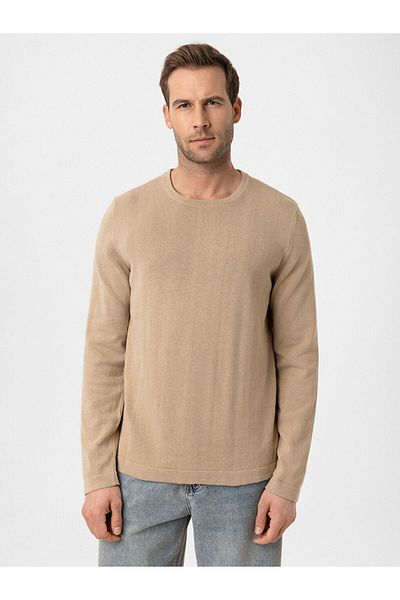 LC Waikiki LCWAIKIKI Класически мъжки трикотажен пуловер с кръгло деколте и дълъг ръкав
