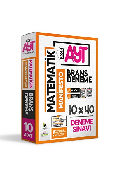 İnformal Yayınları 2025 Yks Ayt Matematiğin Manifestosu 10lu Dijital Çözümlü ...