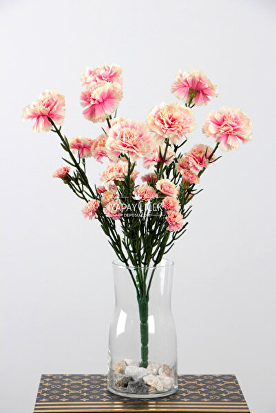 Yapay Çiçek Deposu Floare artificială 7 ramuri 30 flori buchet de cuișoare somon