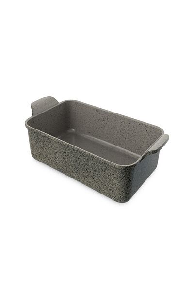 NEOFLAM ,Rectangular Ovenware,Medium,43*21.50cm,double integrated handle,Gray Marble Color.