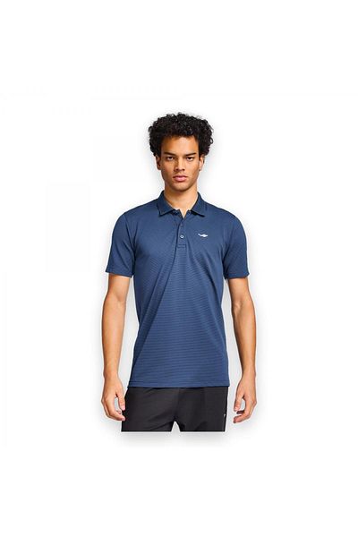 Lescon 25S1275 Short Sleeve Polo Neck t Navy Men's T-Shirt