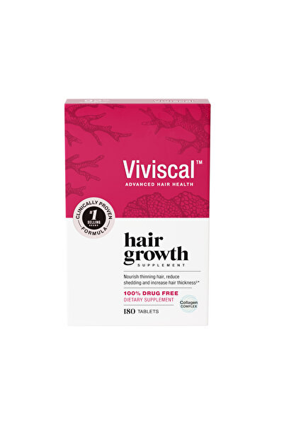 viviscal مكمل غذائي لنمو الشعر للنساء | حديد، بيوتين، زنك، وفيتامين سي | ١٨٠ ...