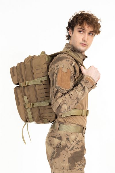 Akıncılar Outdoor Τακτικό σακίδιο πλάτης Beige Acn 45 Lt