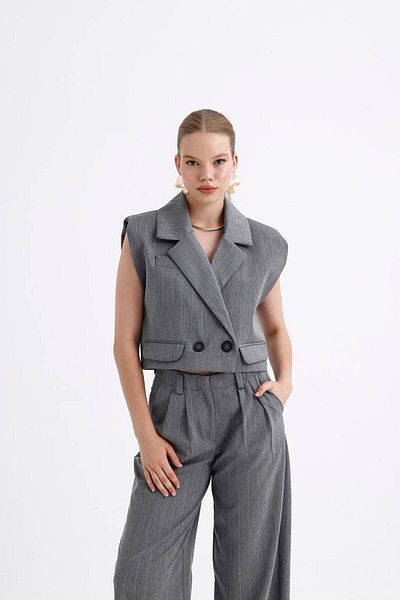 PleasureOfSilk Vest and Trousers Set - Posilk Padded