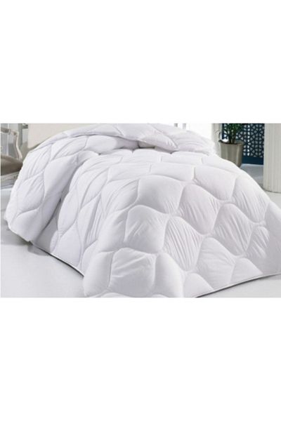 VAVEY White Diamond Patterned Cotton Single Quilt