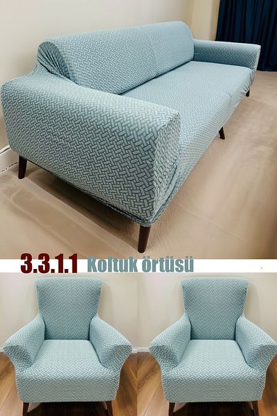 uzhanem 3.3.1.1 Set husă și huse pentru canapea model Jacquard - Husă pentru canapea Textil de casă