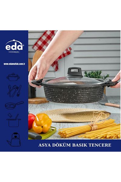 Eda ZK-007 طقم أواني طهي جرانيت 7 قطع