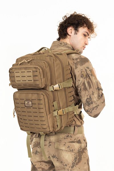 Akıncılar Outdoor Τακτικό σακίδιο πλάτης Beige Acn 45 Lt