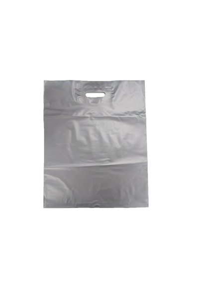 JokeyAmbalaj Mağaza ve Perakende Çok Amaçlı (40x50) TAKVİYELİ Poşet GÜMÜŞ (10...