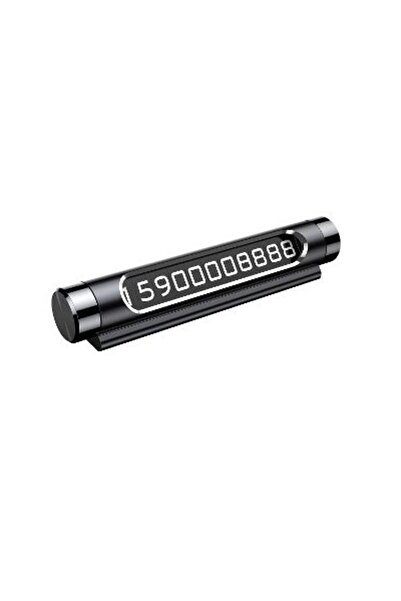 Temiz Pazar رقم مواقف السيارات باللون الأسود الفاخر - قابل للطي