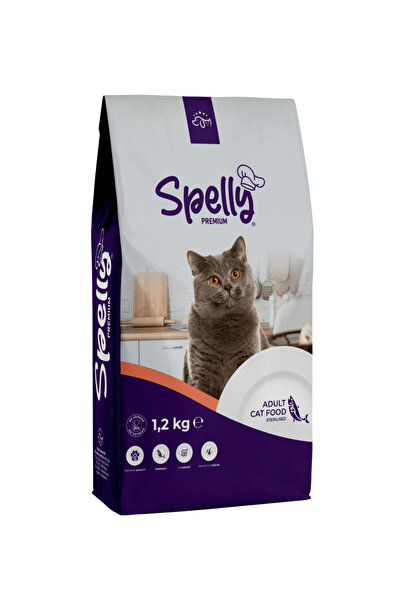 SPELLY Premium Kısırlaştırılmış Kedi Maması - Somon (1,2kg)