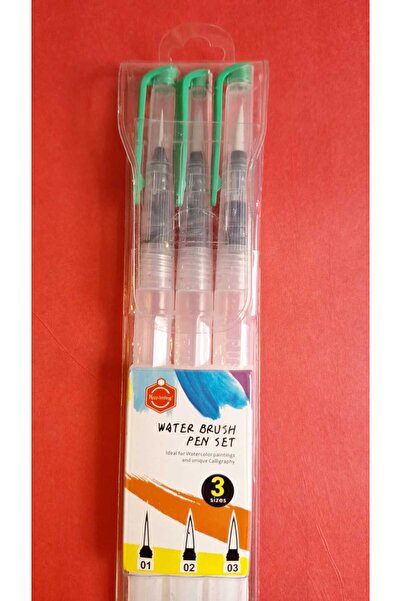 Keep Smiling Water Brush Pen Set 3 lü doldurma fırça seti