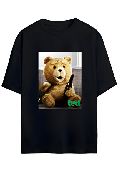 MAGORS تيد بير - تي شيرت قطني كبير الحجم للجنسين للموسم الجديد - طباعة عالية