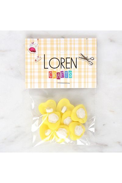 GLR MEHMET Loren Crafts Galben cu 8 nasturi - 3049