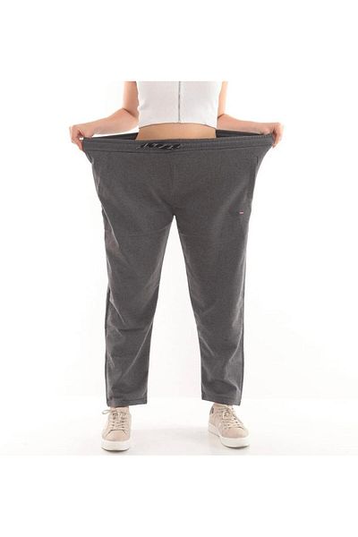 yg ydn giyim Unisex Antracit Culoare Plus Size - Pantaloni de sport cu picioare drepte