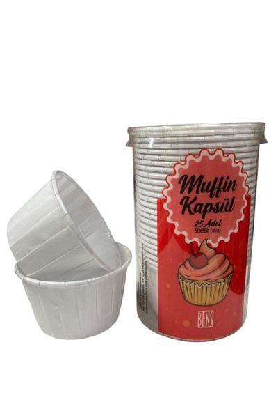 BENS White Set of 25 Cupcake/Muffin/Suffle Cake