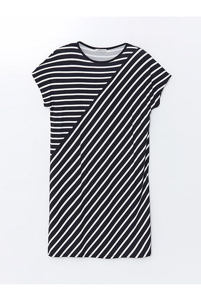 LC Waikiki Crew Neck Striped Women's Dress