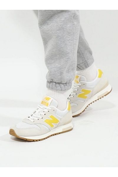 New Balance 565 Γυναικεία Λευκά Κίτρινα Αθλητικά Παπούτσια Casual Αθλητικά Παπούτσια