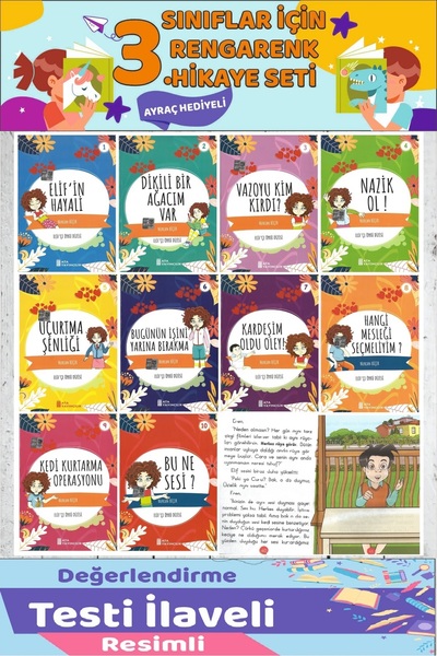 Ata Yayıncılık 3.Sınıf Okumayı Sevdiren 10 lu Hikaye Seti 13 (64 sayfa)