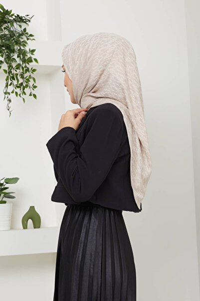 Golden Rose Φουλάρι από βαμβακερό ζακάρ με λουλούδια