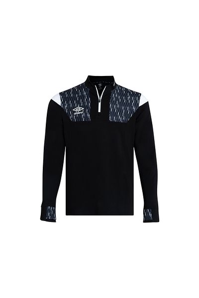 UMBRO Diamond Training Sweat Training Μονό Τοπ Μαύρο - Λευκό