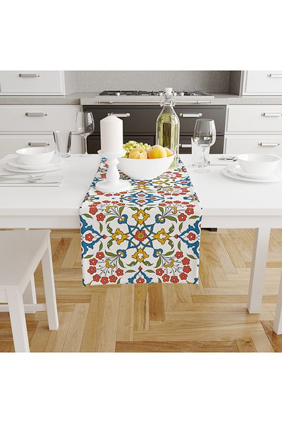 Filamente Ramadan Runner / Ramadan Pattern / Stain Resistant - Washable Micropecks Fabric 140X41