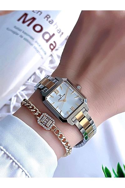 Daniel Klein Steel Band 3 Atm Water Resistant Special Design Women's Wrist Watch+Bracelet Vs.Blkt.0122