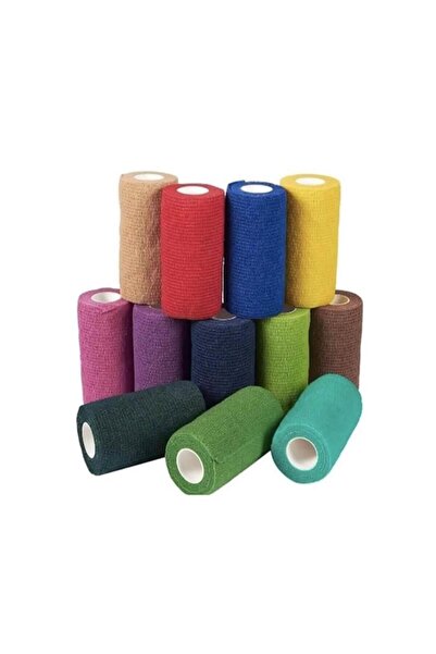 Dedeks Elastik Yapışkanlı Coban Renkli Bandaj 10 Cm X 4,5 Mt Siyah