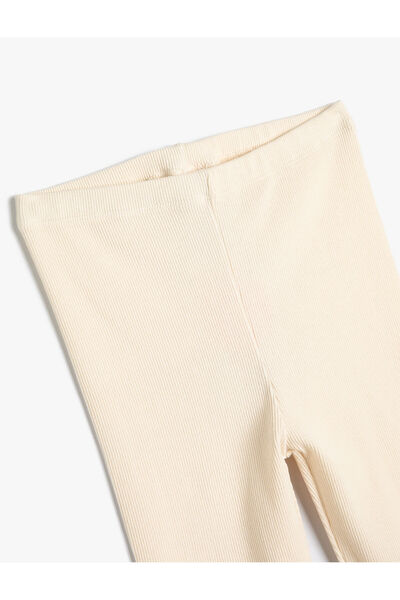 Koton Basic Leggings Ribbed Elastic Waist Cotton