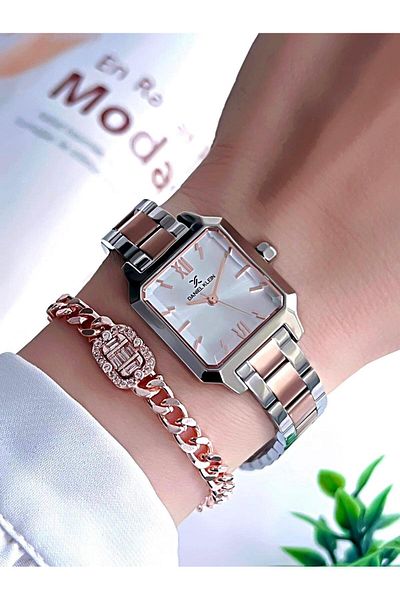 Daniel Klein Steel Band 3 Atm Water Resistant Special Design Women's Wrist Watch+Bracelet Vs.Blkt.0123