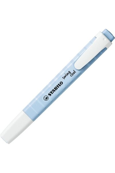 Stabilo Fosforlu Kalem (İşaret Kalemi) Swing Cool 1-4 Mm Kesik Uç Pastel Esintili Mavi 275/112-8 (10