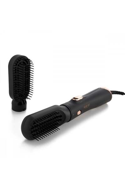 rebune استشوار الشعر  ريبون  ، 1200 واط ،  فرشتين ، باللون الاسود والذهبي