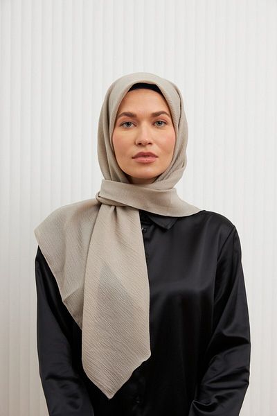 MİRSOY SCARF Mircaz Κασκόλ-Μπεζ Μοντελοποίηση Μόδας Έκτης Εποχής Çalabi