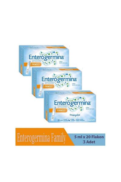 Enterogermina عائلة - 20 قارورة، مجموعة من 3 قطع