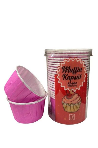 BENS Pink Set of 25 Cake Capsules Cupcake/Muffin/Suffle