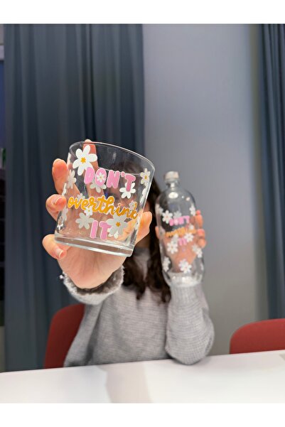 page journals Don't Overthink It şişe bardak seti 2'li