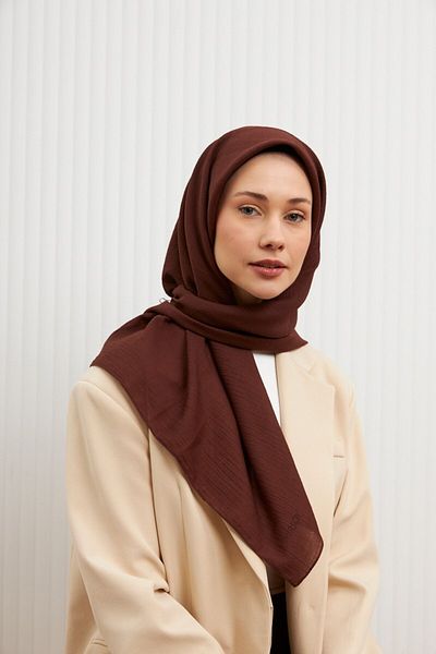 MİRSOY SCARF Καφέ Mir Jazz Φουλάρι